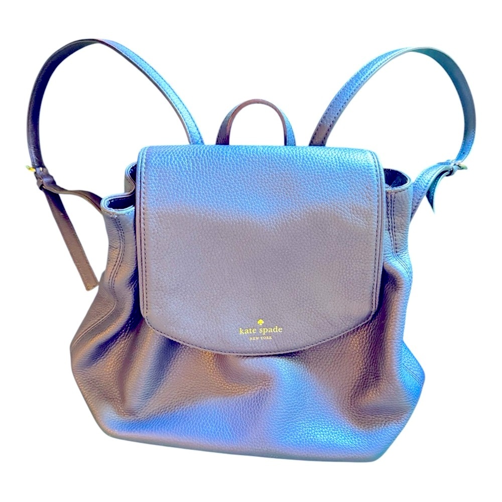 Kate Spade Navy Leather Backpack